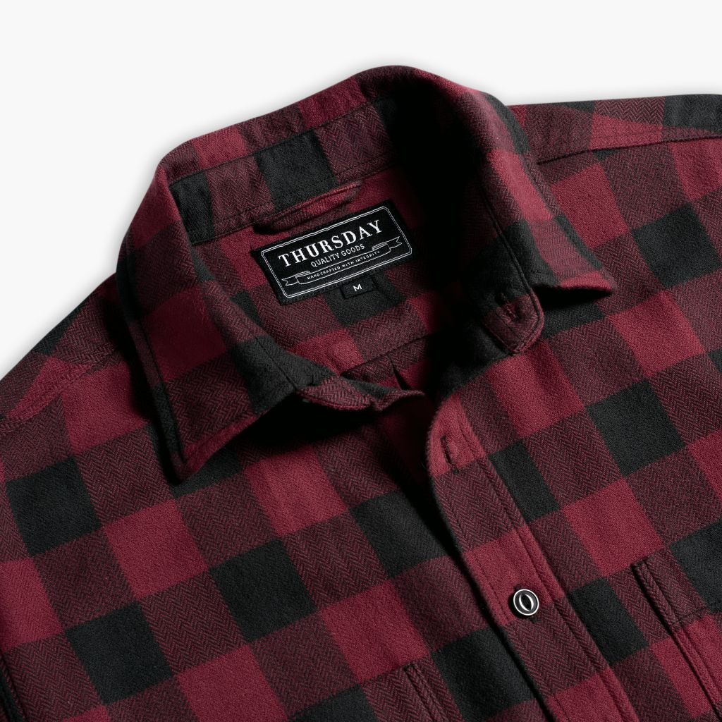 Buffalo Check Shirt | Red - Image 4