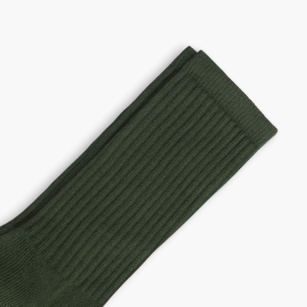 Men's Cotton Crew Sock | Hunter Green - Image 2