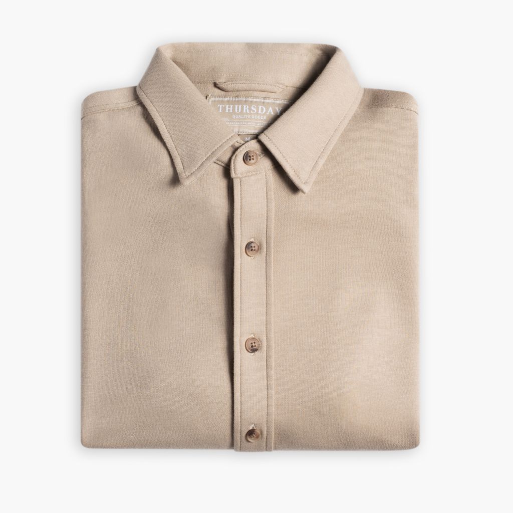 Everyday Button-Down Shirt | Taupe - Image 3