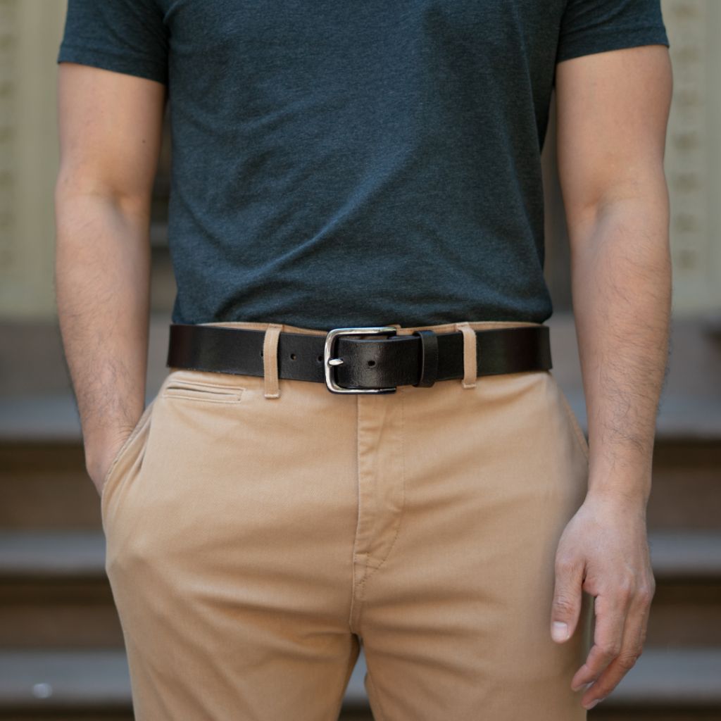 Men's Heritage Leather Belt | Cacao - Image 4