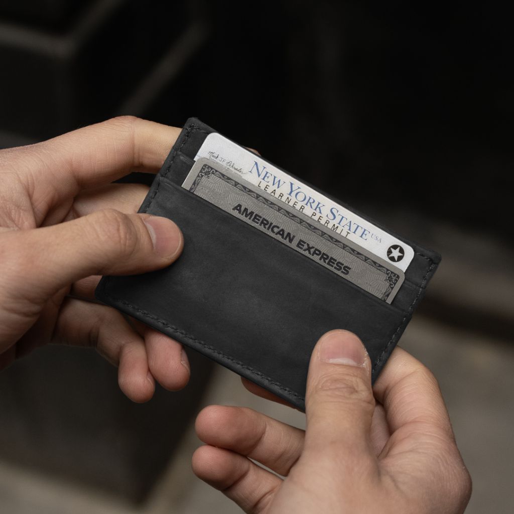 Leather Card Holder | Black Matte - Image 5