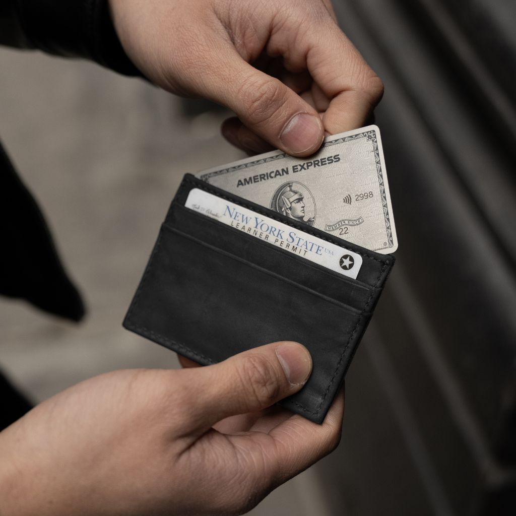 Leather Card Holder | Black Matte - Image 6
