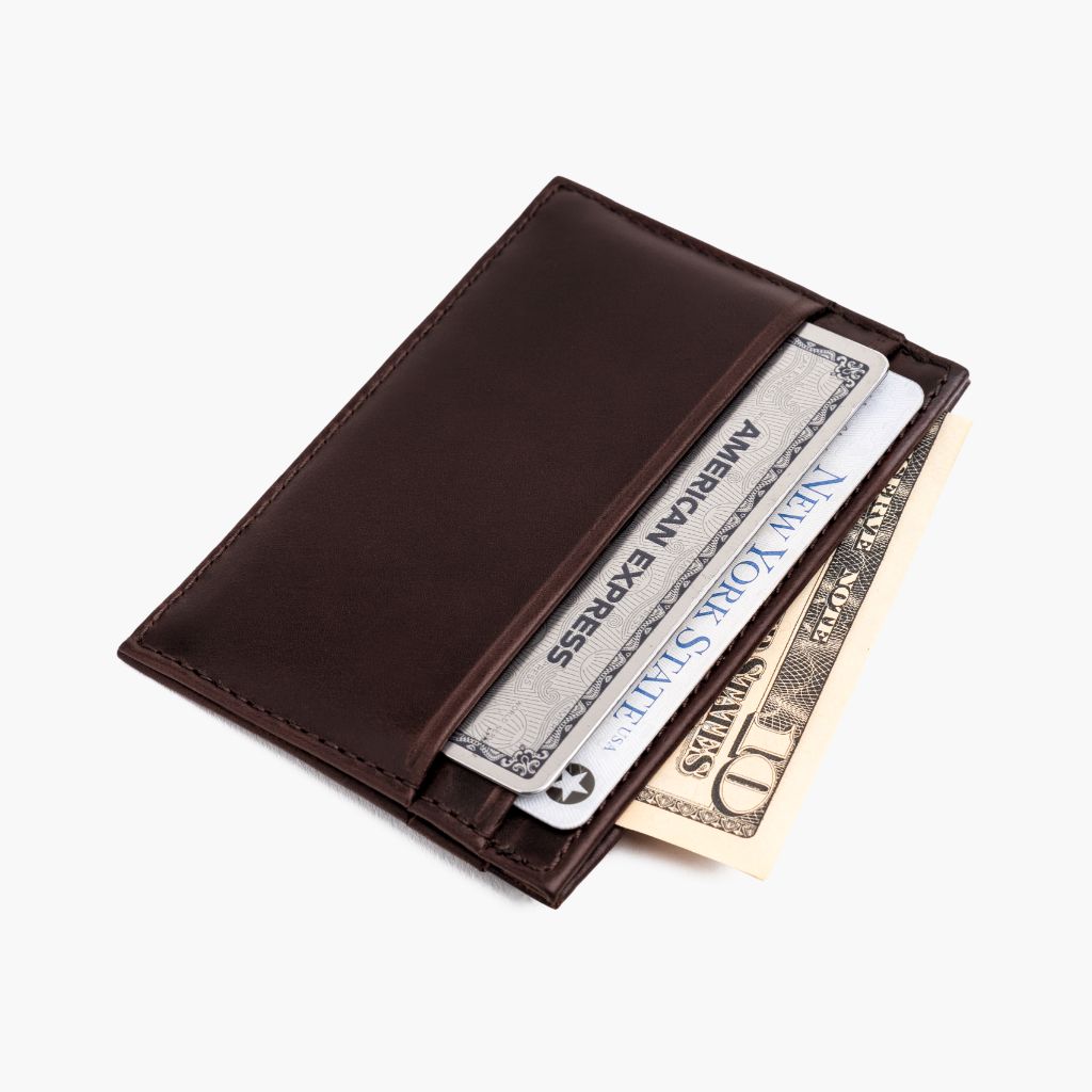 Leather Card Holder | Brown - Image 4