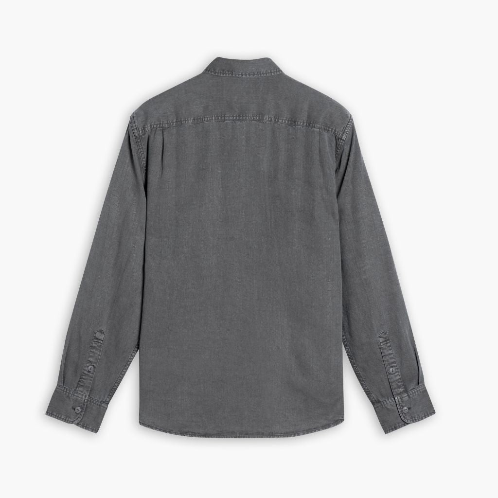 Chambray Workshirt | Charcoal - Image 2