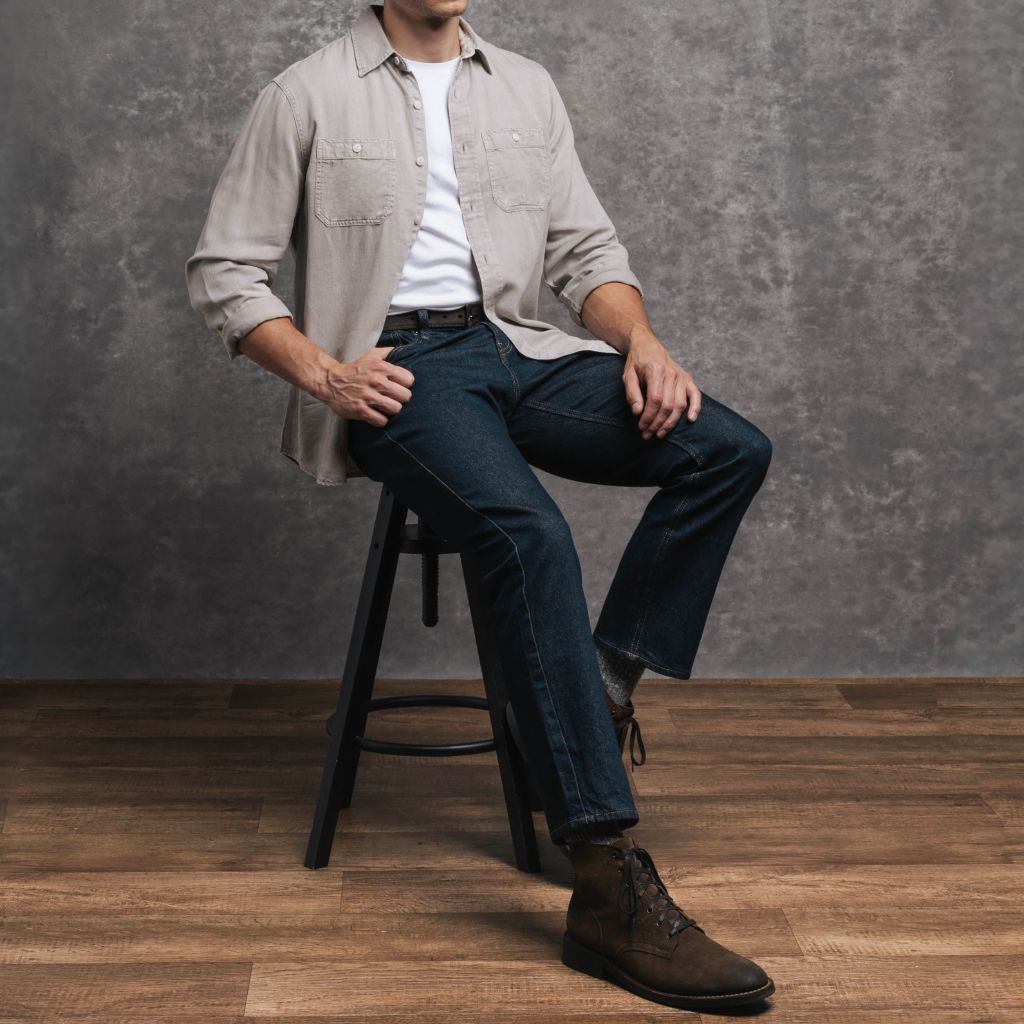 Chambray Workshirt | Oyster - Image 8