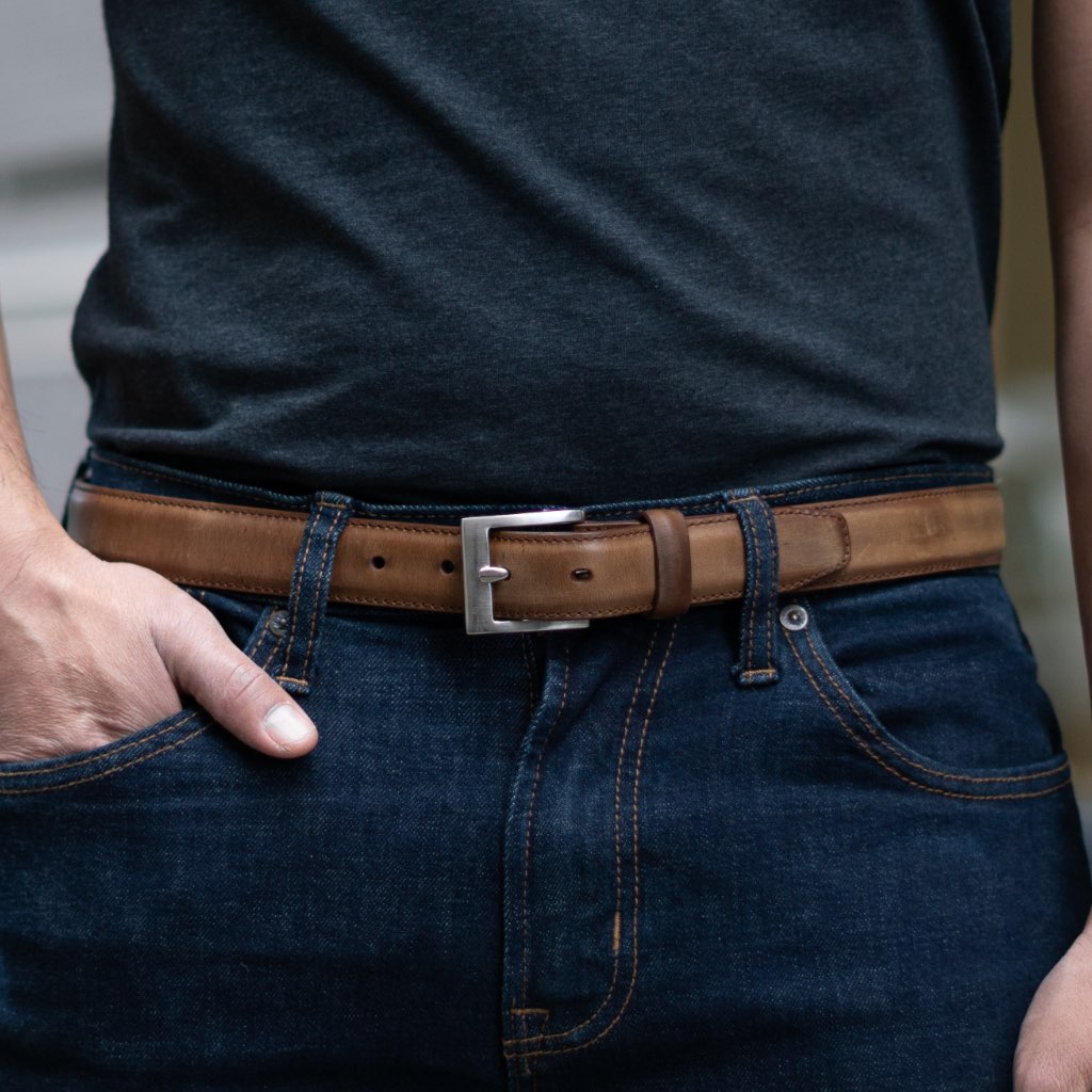 Men's Classic Leather Belt | Burnt Copper - Image 4
