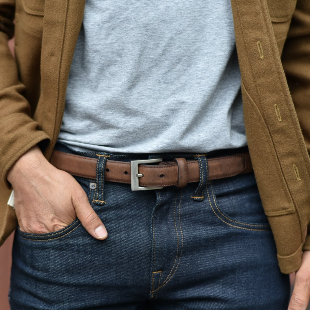 Men's Classic Leather Belt | Terracotta - Image 5