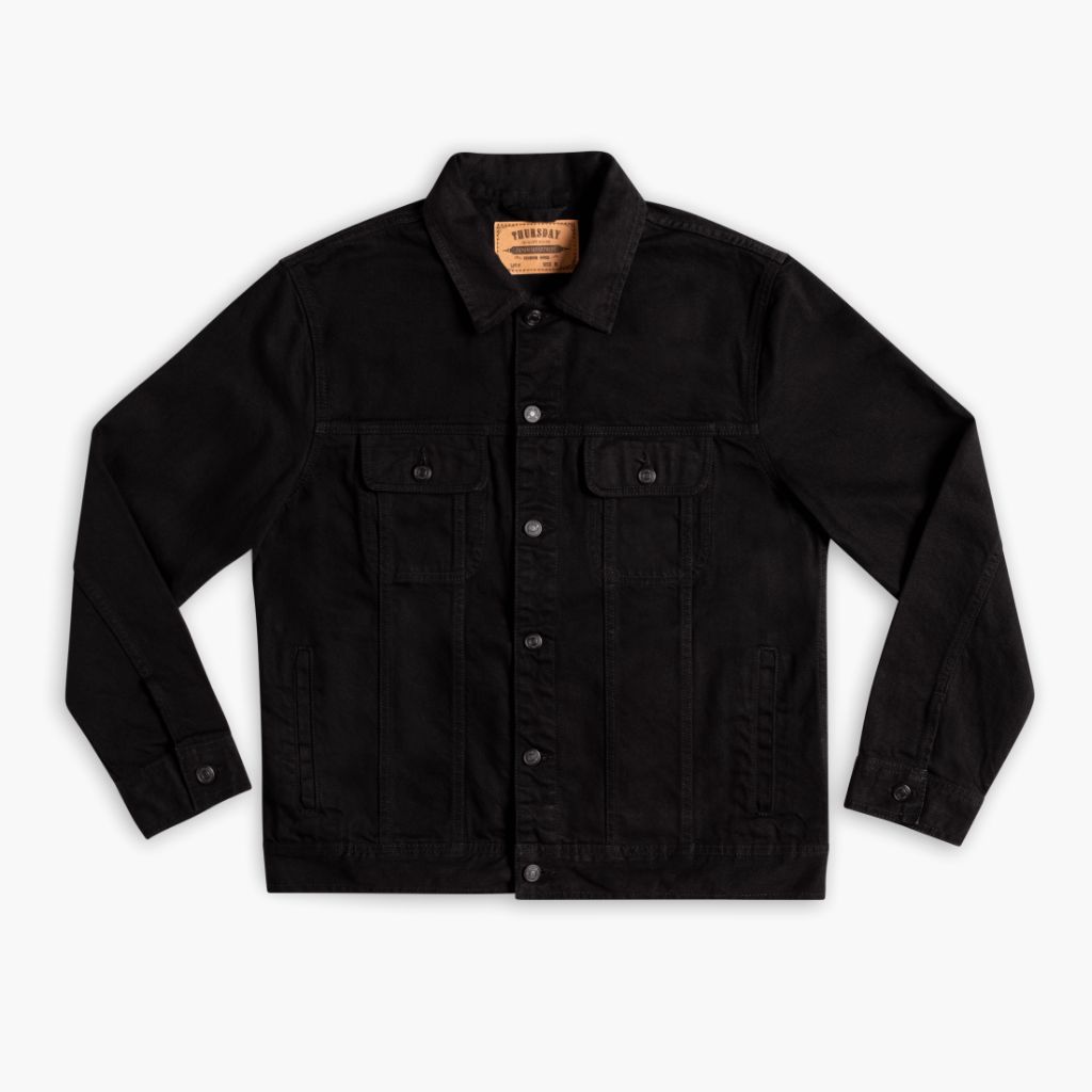 Denim Trucker Jacket | Pitch Black - Image 4