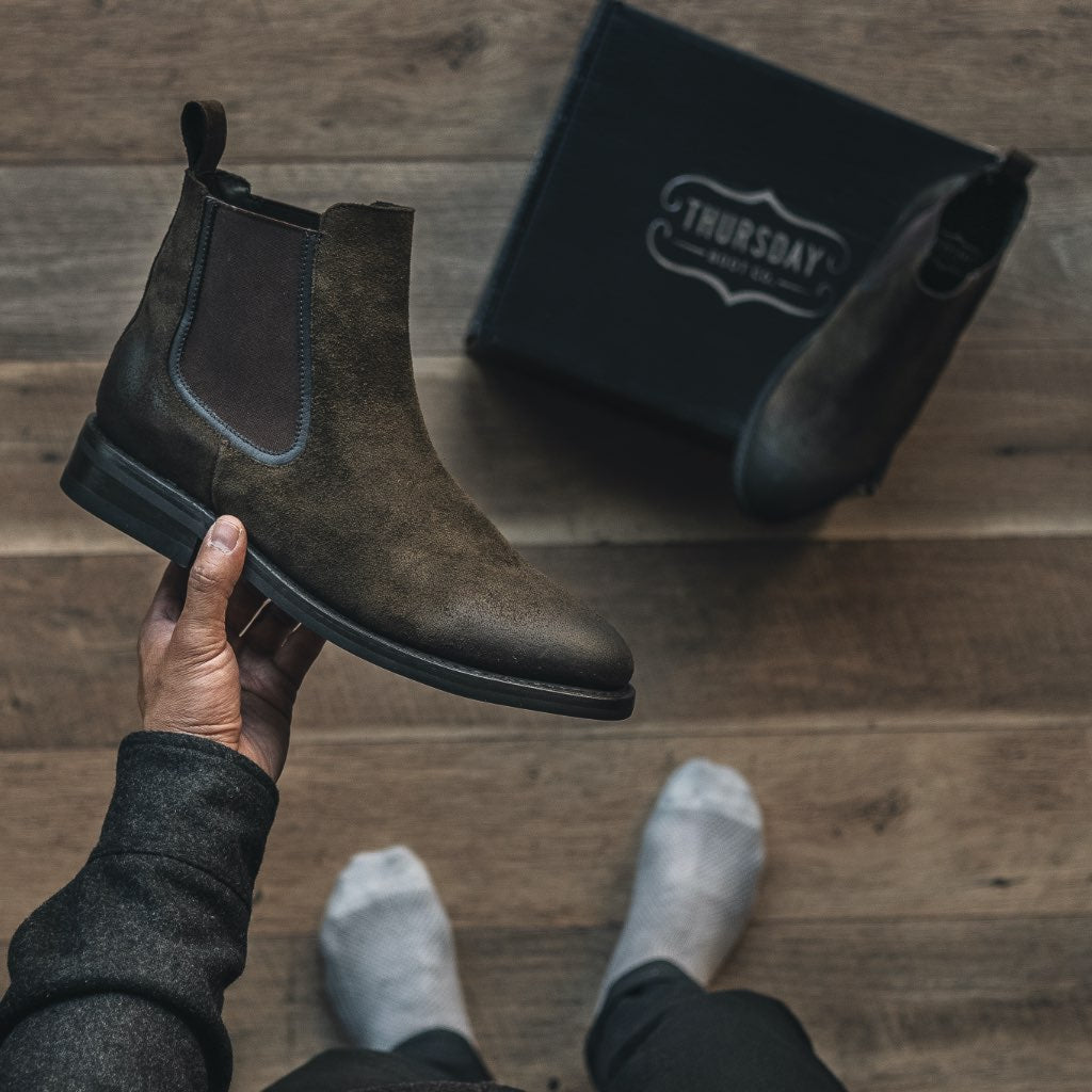 Duke | Dark Olive Suede - Image 6