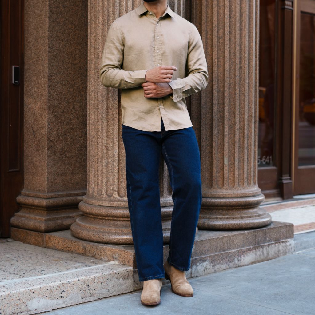 Linen Shirt | Taupe - Image 8