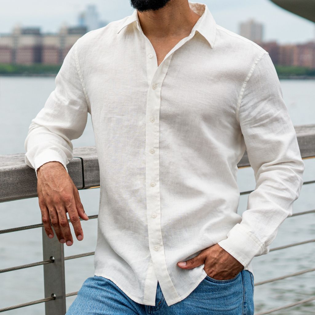Linen Shirt | White - Image 6