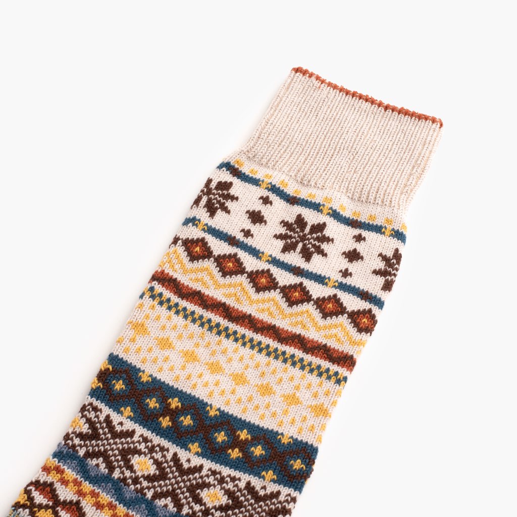 Men's Norwegian Sock | Cream - Image 2