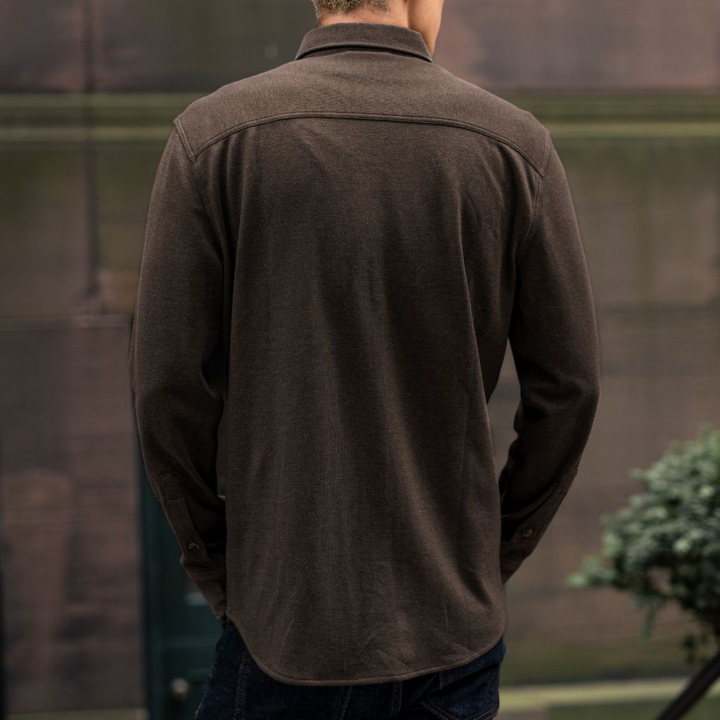 Everyday Button-Down Shirt | Brown (Two Pocket) - Image 8