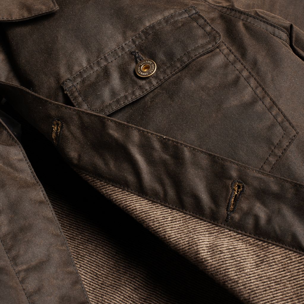 Waxed Canvas Field Jacket | Dark Olive - Image 7