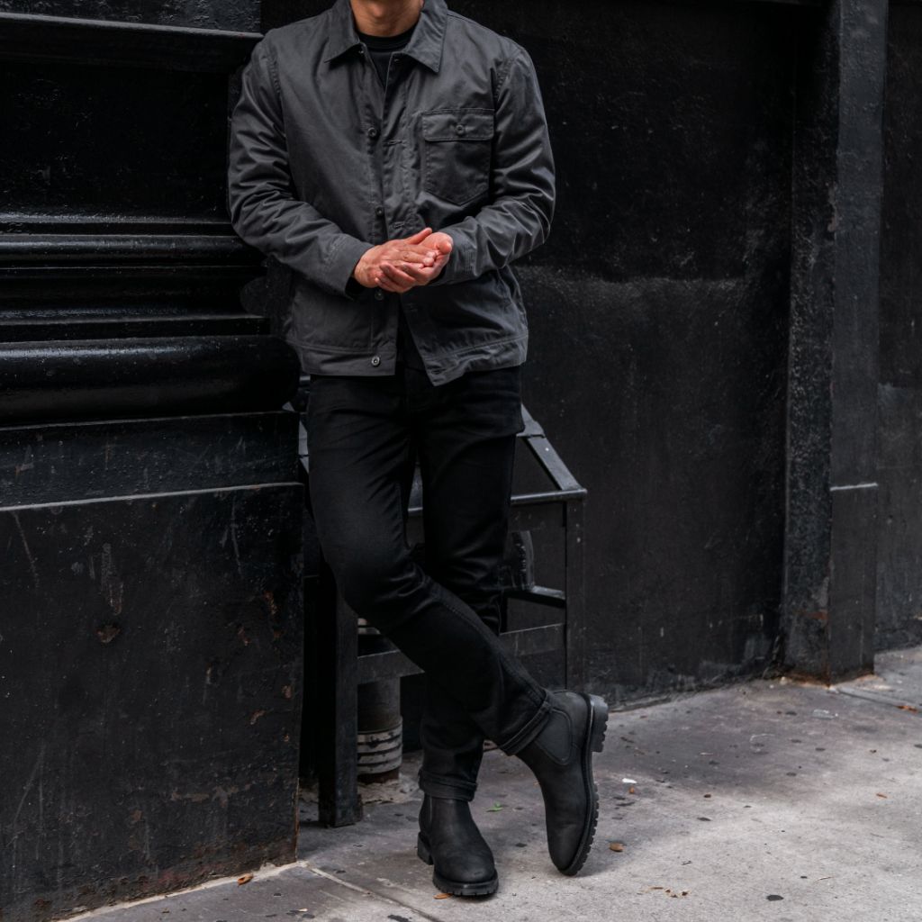 Waxed Canvas Field Jacket | Charcoal - Image 3
