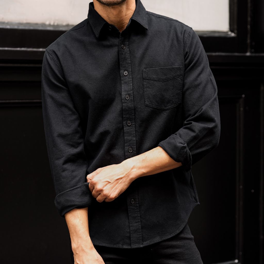 Solid Shirt | Black - Image 6
