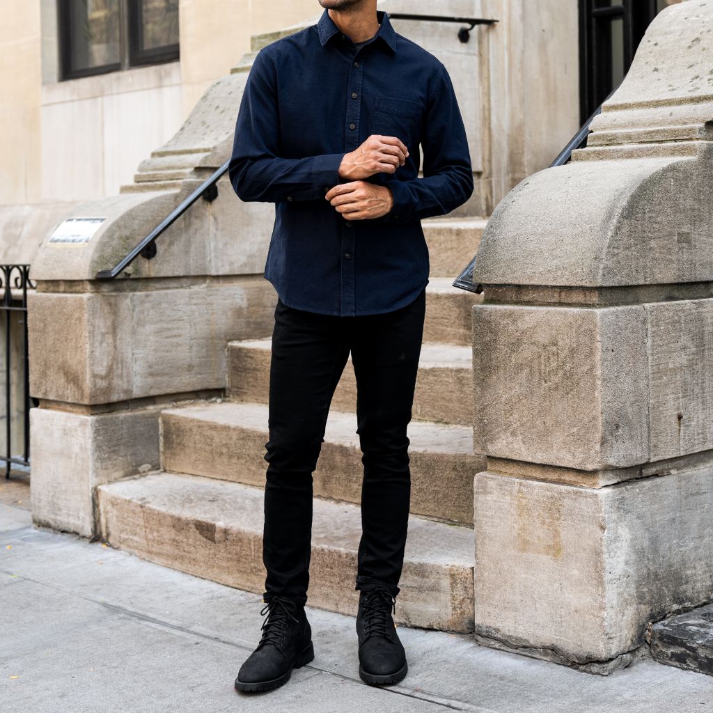 Solid Shirt | Navy - Image 8