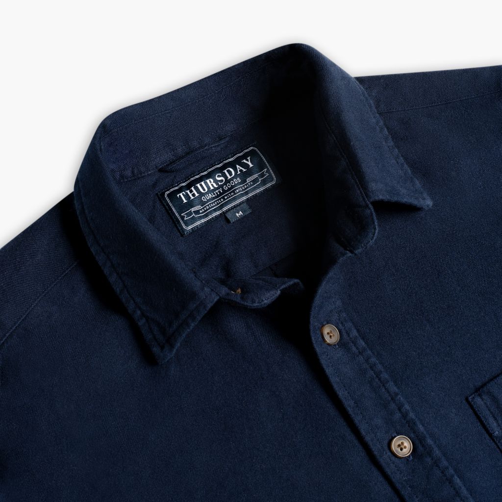 Solid Shirt | Navy - Image 4