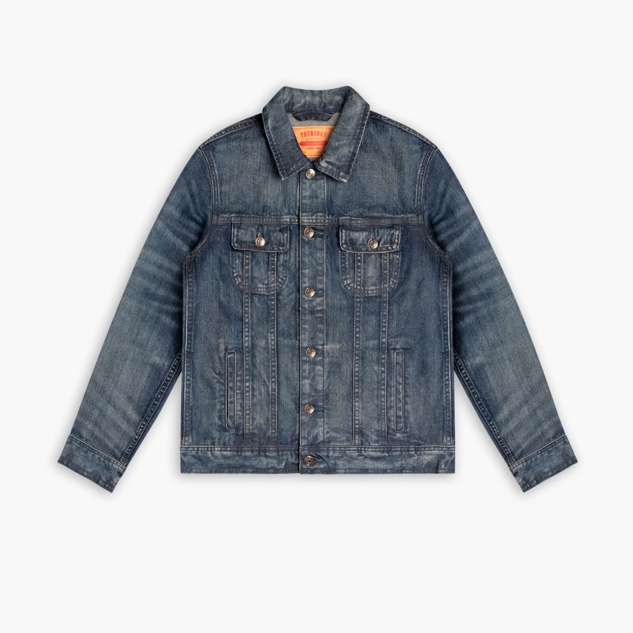 Denim Trucker Jacket | Faded Indigo - Image 4