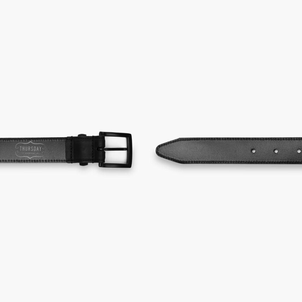 Women's Classic Leather Belt | Black Matte - Image 3