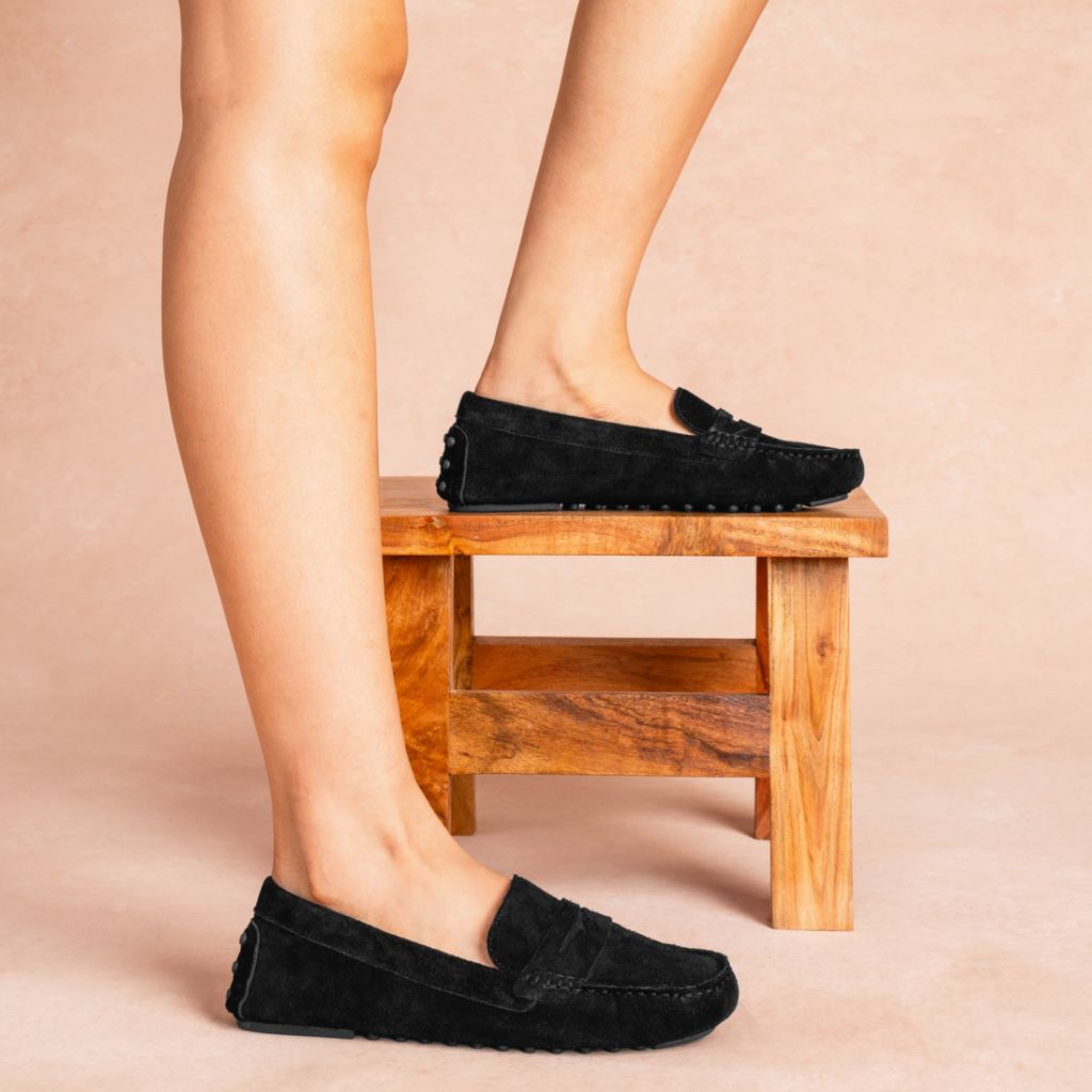 Driving Loafer | Black Suede - Image 8