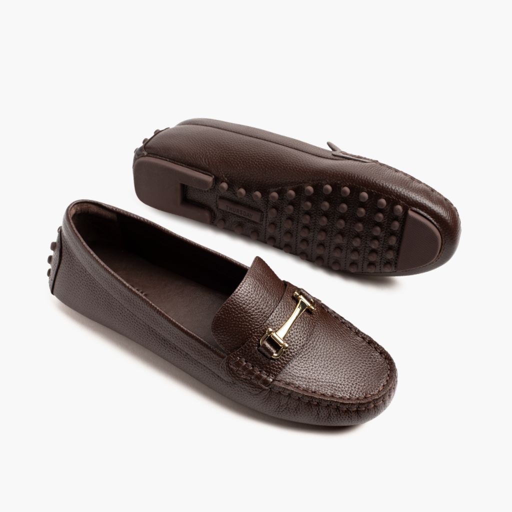 Driving Loafer | Brown & Gold - Image 4
