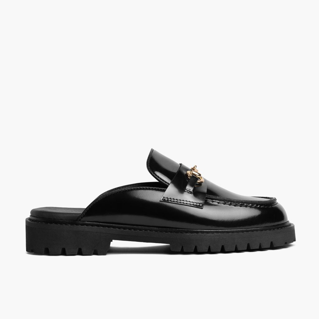 Penny Mule | Black & Gold - Image 2