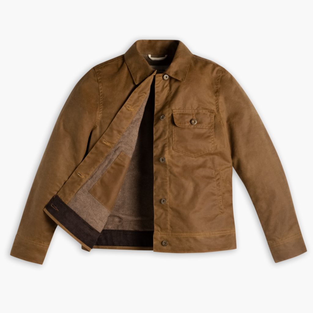 Waxed Canvas Field Jacket | Khaki - Image 5