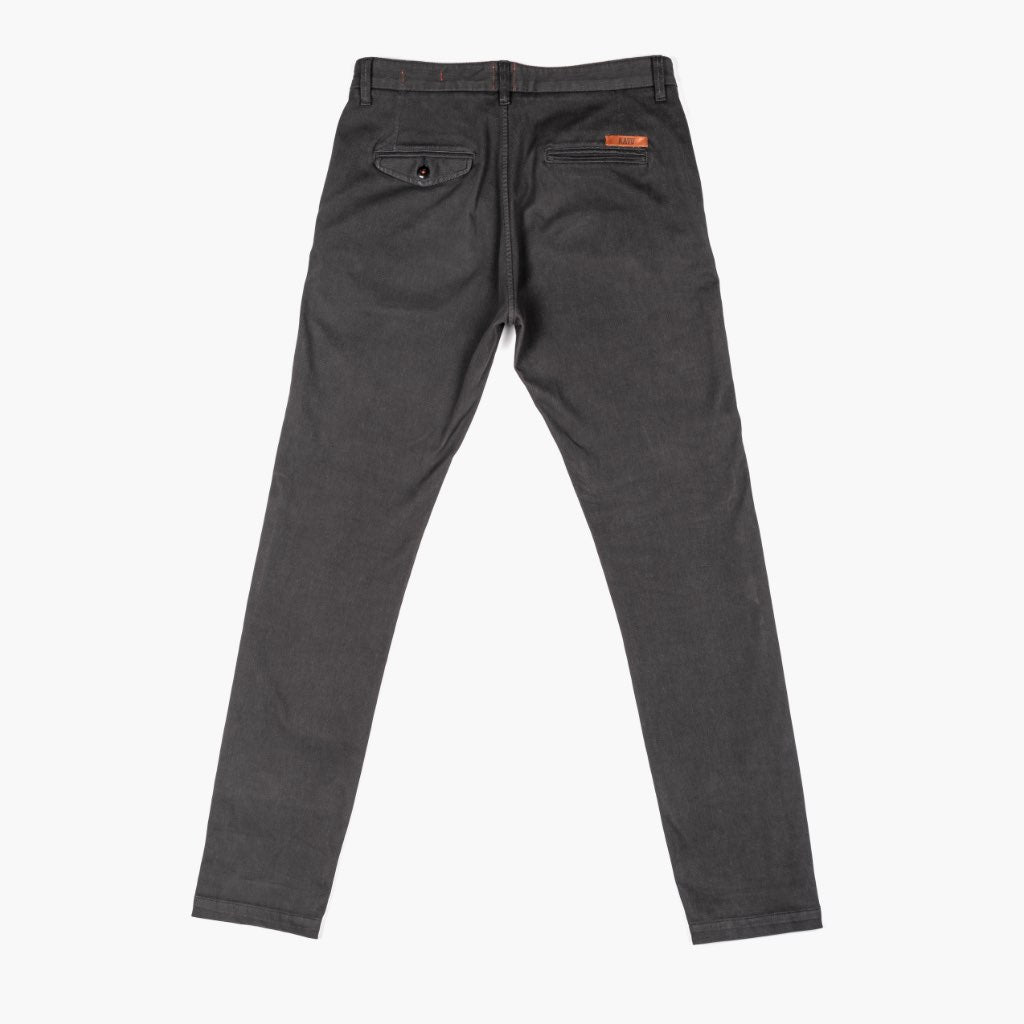 Kato Axe Slim Fit Chinos | Charcoal - Image 2